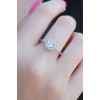 Zircon Stone Silver-Coloured Baguette Women's Ring - TJ-BYK2341