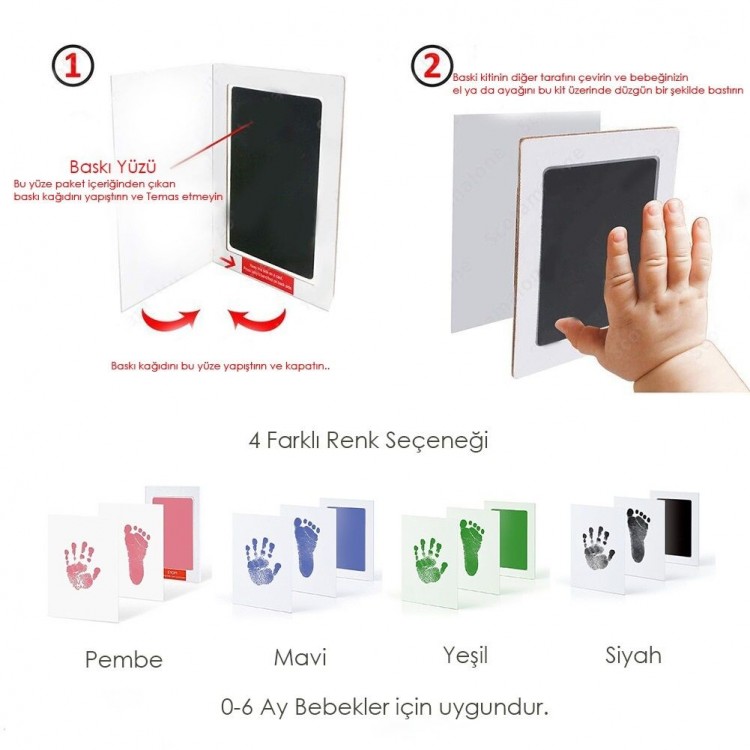 Baby Hand And Footprint Memory Print Set