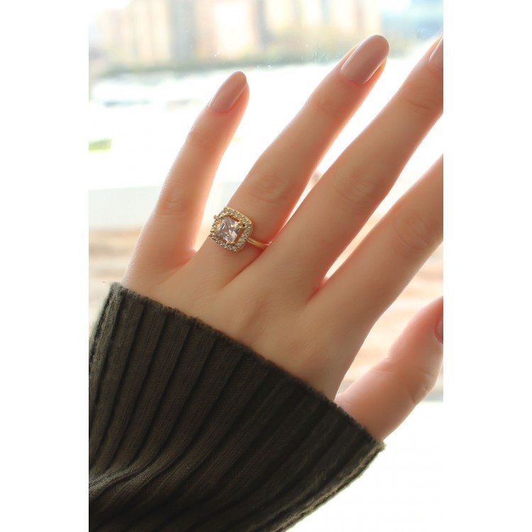 Metal Gold Colour Adjustable Women's Ring - TJ-BYK1549