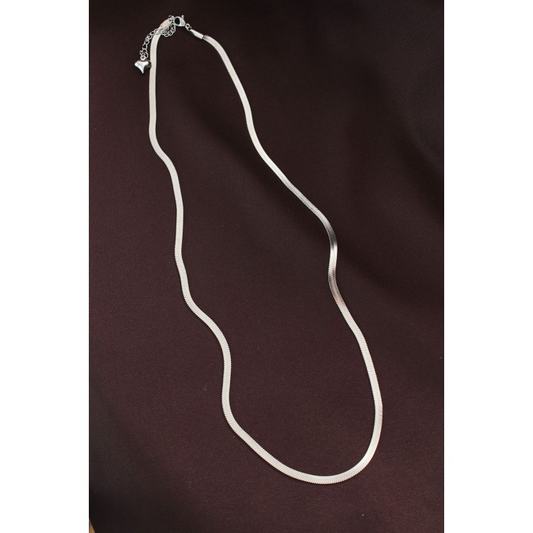 316L Çelik Gümüş Renk 60 cm İtalyan Zincir Kolye - TJ-BKO6229