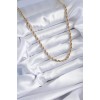 316L Çelik Gold Renk 60 cm Burgu Model Kadın Kolye - TJ-BKO7972