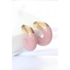 CCB Rose Gold Double Color Earrings - TJ-BKP8872