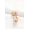 Gold-Tone Stone Minimalist Earrings - TJ-BKP8890