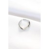 Flat Silver Color Adjustable Ring - TJ-BYK3100