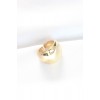 Gold Color Adjustable Domed Mirror Ring - TJ-BYK3123