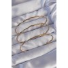 316L Çelik Gold Renk Dalgalı Model Bilezik Seti - TJ-BB6177