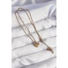 316L Çelik Gold Renk Kalp Model Love Kolye - TJ-BKO8931