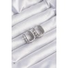 Pirinç Gümüş Renk Zirkon Taşlı Minimal Halka Küpe - TJ-BKP9201