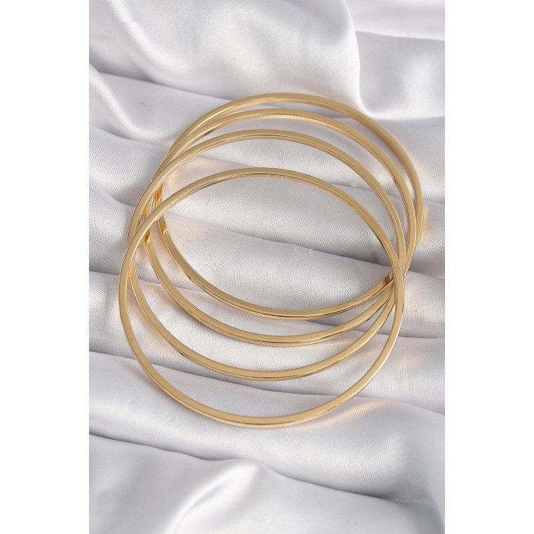 316L Çelik Gold Renk Ajda Model Kadın Bileklik - TJ-BB6482