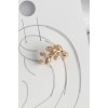 Pirinç Gold Renk Zirkon Taşlı Yaprak Model Kadın Kıkırdak Küpe - TJ-BKP10572