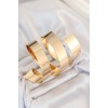Pirinç Sarmal Gold Renk Kadın Pazu Bileklik - TJ-BB7198