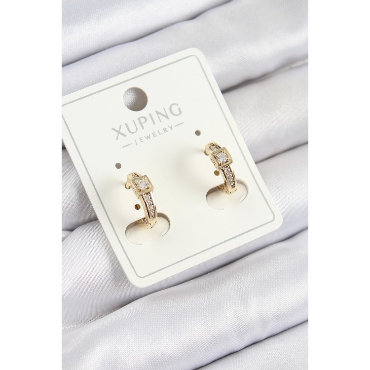 Xuping Zirkon Taşlı Kemer Model Gold Renk Kadın Küpe - TJ-BKP10852