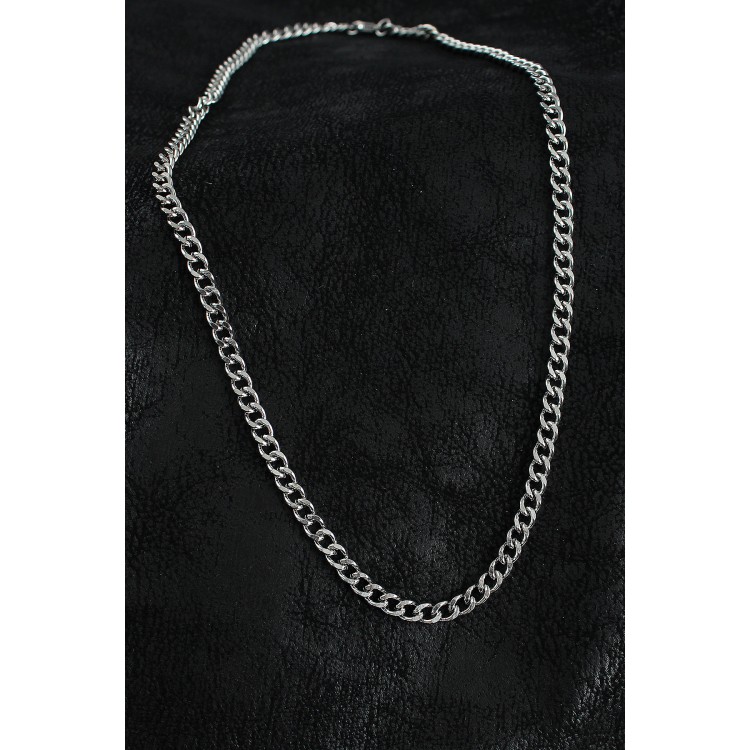 316L Çelik Klasik Zincir Model Gümüş Renk Erkek Kolye - TJ-ERK1388