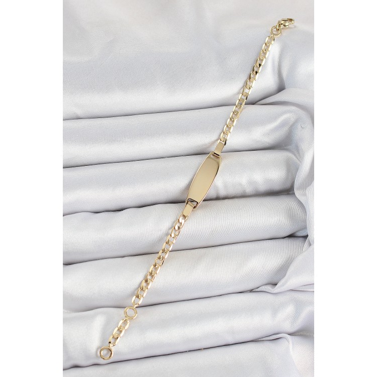 Pirinç Oval Model Gold Renk Xuping Bebek Künyesi - TJ-BB7435