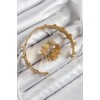 Pirinç Topcuk Model Gold Renk Bileklik Yüzük Set - TJ-BB7602
