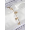 316L Stainless Steel Sequential Star Pattern Gold Color Women's Bracelet - TJ-BB7825
