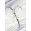 Silver-Colored Women's Bracelet with Zircon Stone Star Design - TJ-BB7902