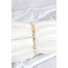 Brass Gold Dot Model Zircon Stone Women's Bracelet - TJ-BB8026