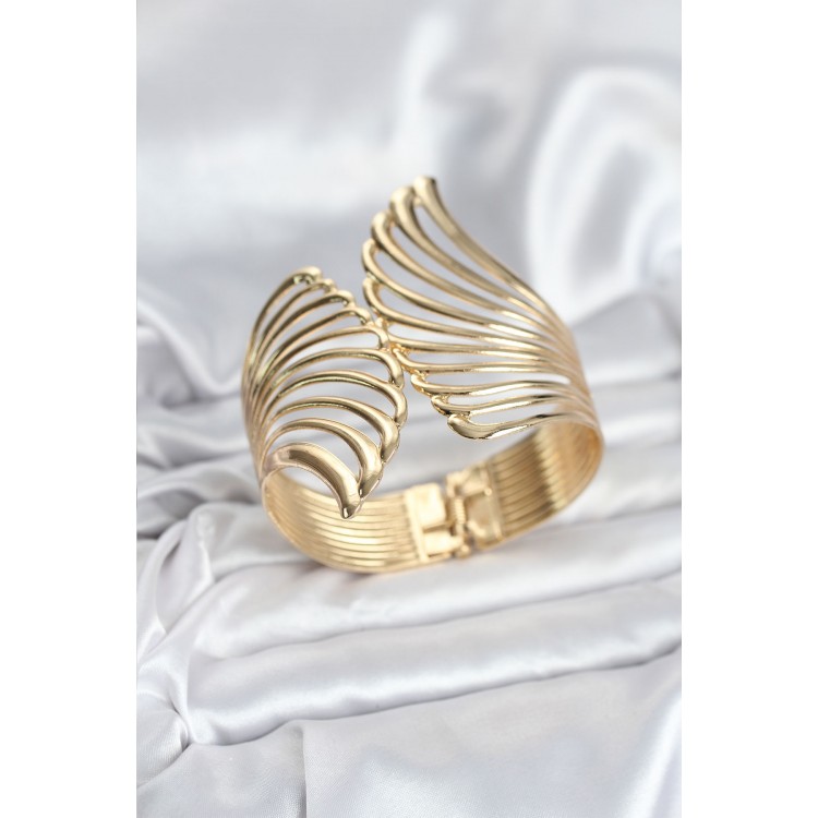 Pirinç Gold Renk Vintage Kadın Bileklik - TJ-BB8066