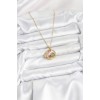 316L Stainless Steel Chain Gold-Colored Zircon Stone Butterfly Women's Necklace - TJ-BKO10609