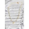 Gold-Colored Heart-Shaped Women's Necklace - TJ-BKO10643