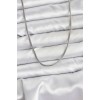 316L Çelik Zincir Gümüş Renk 60 cm Yılan Zincir Kadın Kolye - TJ-BKO10681