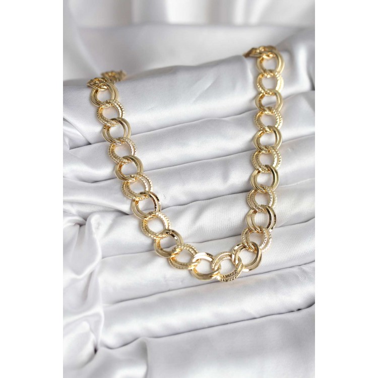 14K Gold Renk Kaplama Samanyolu Model CM Kadın Kolye - TJ-BKO10728