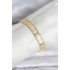 316L Çelik Gold Renk Labirent Model Kadın Bileklik - TJ-BB8158