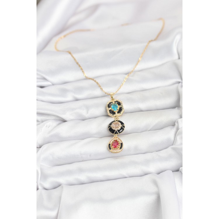 316L Çelik Vintage Model Kadın Kolye - TJ-BKO10815