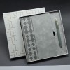 Kutulu Gri Defter Ve Metal Kalem Seti