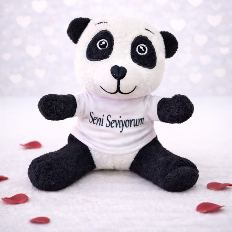 I Love You T-Shirt Cute Plush Panda