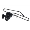 Eyeglass Model 20X16Mm Optical Lens LED Light Monocular Magnifier