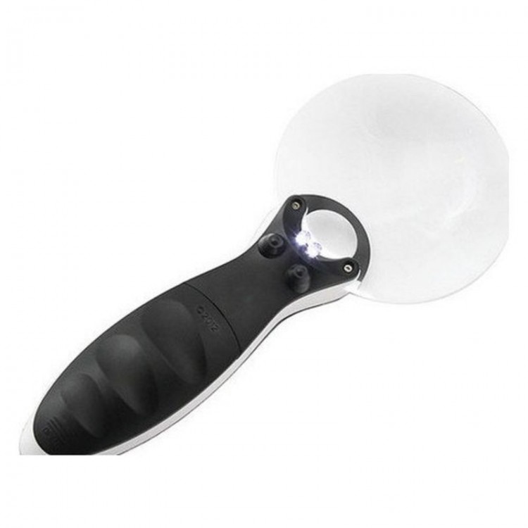 Handheld Magnifier with 10X and 20X Magnification and 2 LED Lights for Inspection Handheld Magnifier with 10X and 20X Magnification and 2 LED Lights for Inspection