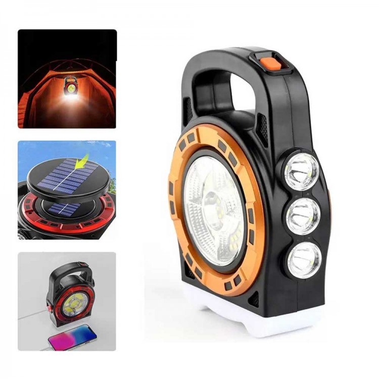 Dış Mekan Solar Şarj Işığı Çok Fonksiyonlu Projektör Hazine Güçlü Işık El Feneri P-6678C Dış Mekan Solar Şarj Işığı Çok Fonksiyonlu Projektör Hazine Güçlü Işık El Feneri P-6678C