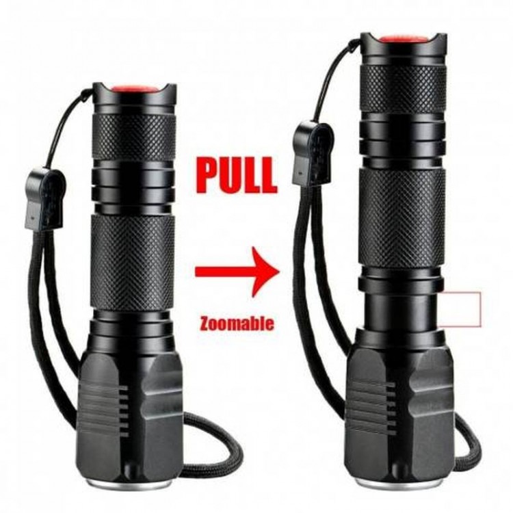 F.B.I F-82 T6 LED Zoomable 2000 LM High-Power Rechargeable Flashlight F.B.I F-82 T6 LED Zoomable 2000 LM High-Power Rechargeable Flashlight
