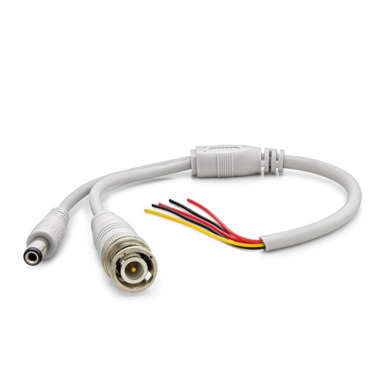 Power Jak Kablo Dc + Bnc 30Cm Beyaz HDX5531