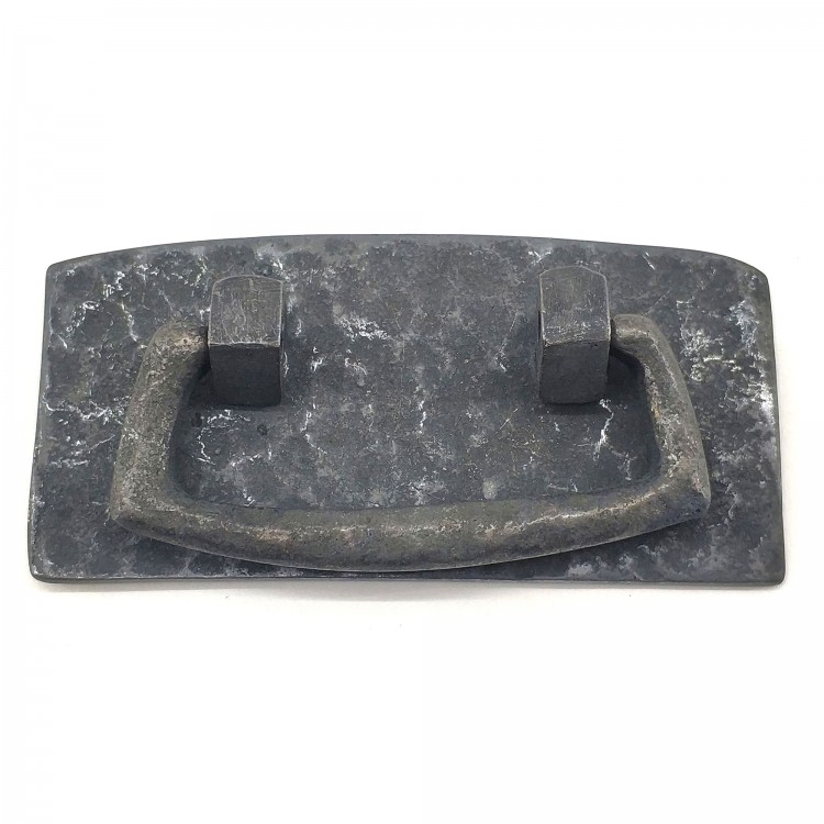 Antika Tarz Dekoratif Pirinç Otantik Dövme Kapı Kulbu - 45x90 mm, Oksit