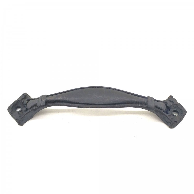 Antika Tarz Dekoratif Pirinç Deste Mobilya Kulbu - 25x120 mm, Oksit