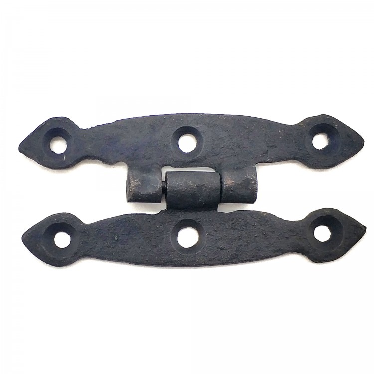 Antika Tarz Dekoratif Pirinç Dar Menteşe - 75x39 mm, Oksit Antika Tarz Dekoratif Pirinç Dar Menteşe - 75x39 mm, Oksit