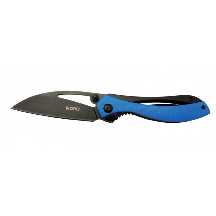 Crkt Pleroma 821A BL Mavi Kamp / Outdoor Çakı 18cm - Manuel, Kutulu