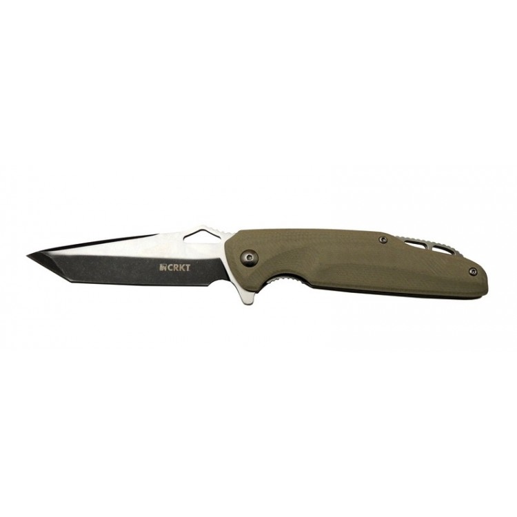 Crkt Predator 706 C Bej Kamp / Outdoor Çakı 21cm - Yarı Otomatik, Kutulu