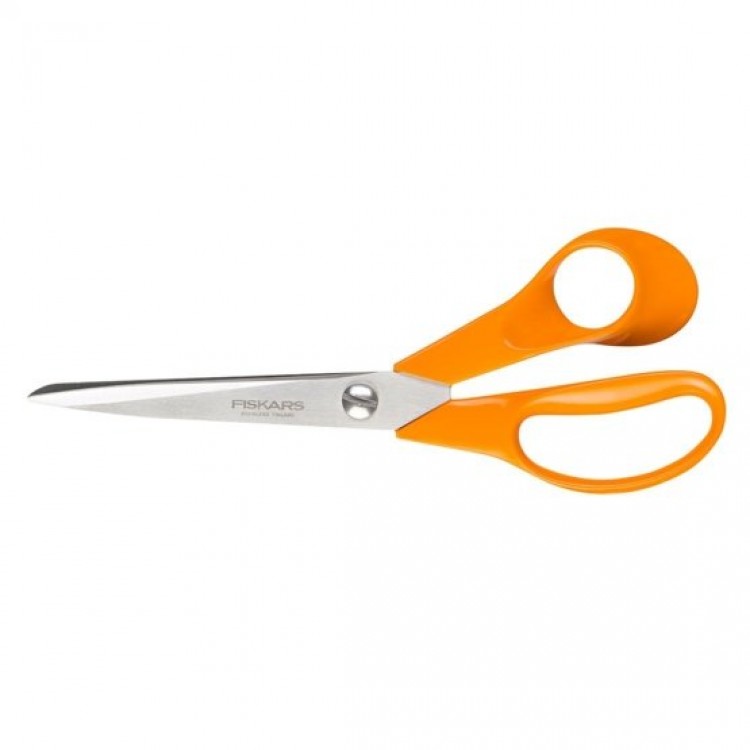 Fiskars 9853 M205 Kumaş Deri ve Karton Makası No: 8,5 inç / 21 cm - Paslanmaz Çelik
