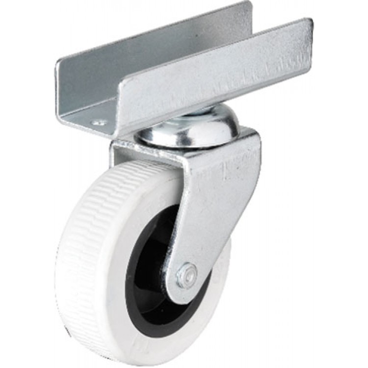 Hts 323 - 50x20 mm Gri Uzun U Tablalı Teker 4 Adet