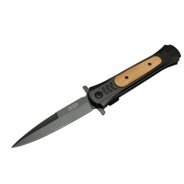 Jeep Çakı Black 22 cm Yarı Otomatik