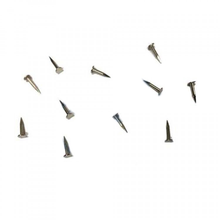 Klips, Menteşe, Ayağı Çivisi  7mm Çelik - Nikel 100gr