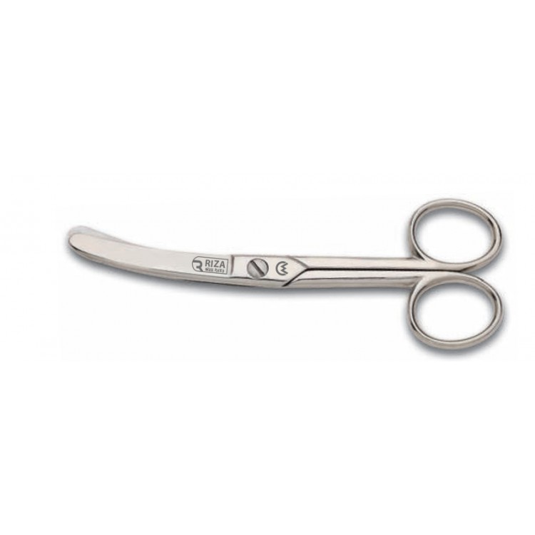Rıza M-159 Eğri Manifatura Makası No: 5 inç / 12,70 cm - Nikel Kaplama