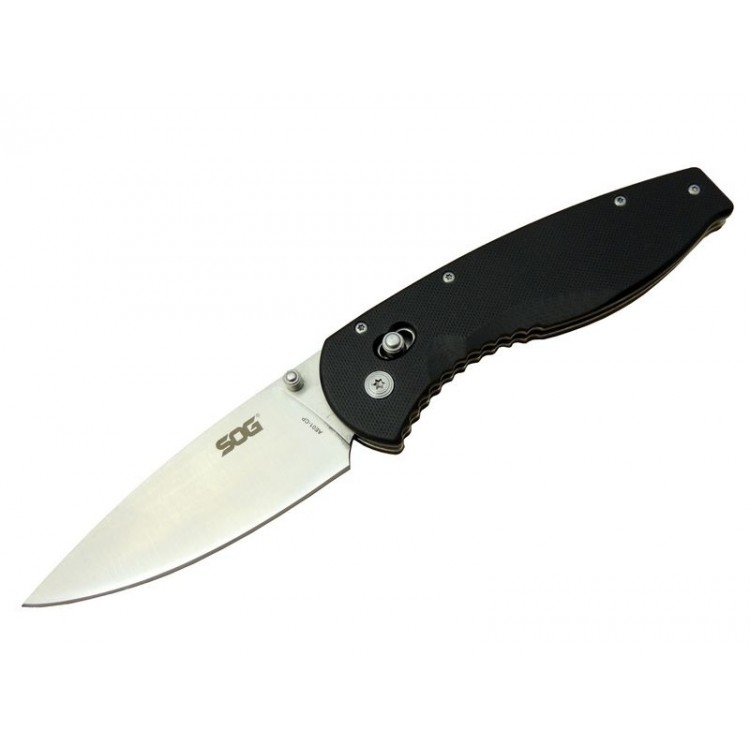 Sog AE01-CP Kamp Çakı 23 cm - Siyah Fiber Sap, Kılıflı