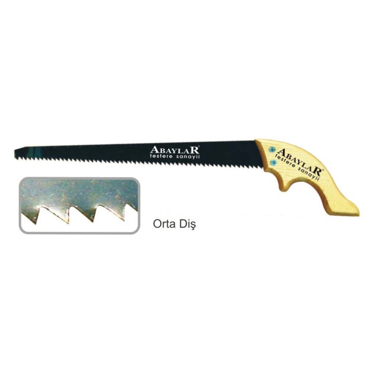 Abaylar Middle Tooth Saw Blade 35 cm - Wooden Handle