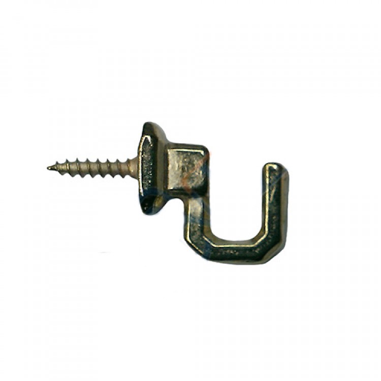 Vidalı Kanca, Askı Küçük - 15x18mm, Sarı - 1 Adet