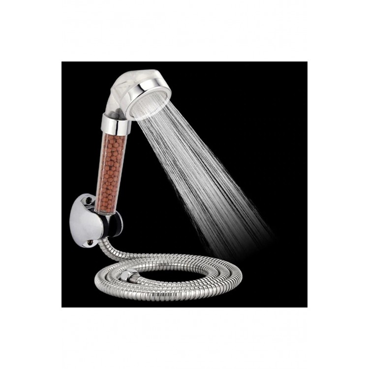 Filtreli Ve Su Tasarruflu Arıtmalı Duş Başlığı Seti Boncuklu Başlık Hortum Ve Mafsal Set Filtreli Ve Su Tasarruflu Arıtmalı Duş Başlığı Seti Boncuklu Başlık Hortum Ve Mafsal Set